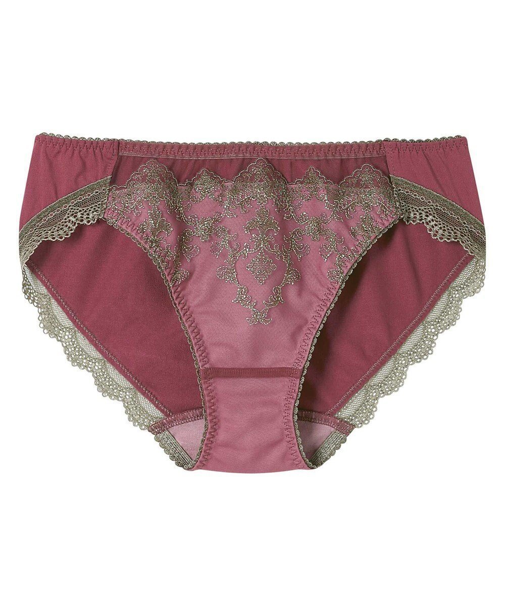 【アンフィ/AMPHI】のショーツ 【Glama-Rich グラマリッチ 脇スッキリタイプ】 BYJ603とペア アウターにひびきにくい(裾) PYJ103 アンフィ/ワコール インテリア・キッズ・メンズ・レディースファッション・服の通販 founy(ファニー) 　ファッション　Fashion　レディースファッション　Fashion for Women　アウター　Coat / Outerwear Collection　アンダー　Underwear Essentials　クラシカル　Classical, Vintage-Inspired　シアー　Sheer, See-Through　ショーツ　Shorts, Short Pants　シルバー　Silver, Metallic Silver　ストレッチ　Stretch, Stretchy Fabric　フロント　Front, Front Design　レース　Lace, Lace Fabric　エレガント 上品　Elegant　エンジ|ID: prp329100004840626 ipo3291000000035275649