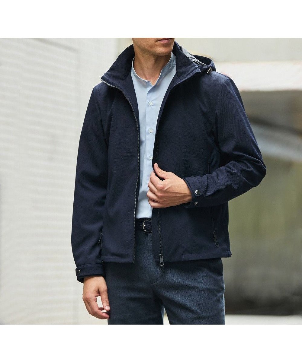 【五大陸/gotairiku / MEN】の仕事で着られる【シワになりにくい/洗える/ストレッチ/吸水速乾】バブルテック フーデッドブルゾン 人気、トレンドファッション・服の通販 founy(ファニー) 　ファッション　Fashion　メンズファッション　Fashion for Men　アウター　Men's Coats Outerwear　ブルゾンジャケット / カジュアルアウター　Bomber Jackets & Blousons　インナー　Innerwear　ウォッシャブル　Machine Washable　洗える　Machine Washable　吸水　Absorbent, Quick-Dry　軽量　Lightweight, Ultra Light　ジャケット　Jacket, Outerwear　ストレッチ　Stretch, Stretchy Fabric　スピンドル　Spindle, Drawcord　パーカー　Hoodie, Parka　ブルゾン　Blouson, Bomber Jacket　ポケット　Pocket, Pocket Detail　羽織　Haori, Light Jacket　A/W・秋冬　Autumn/Winter　ビジネス 仕事 通勤　Business / Work / Commuting　 other-1|ID: prp329100004840733 ipo3291000000035517511