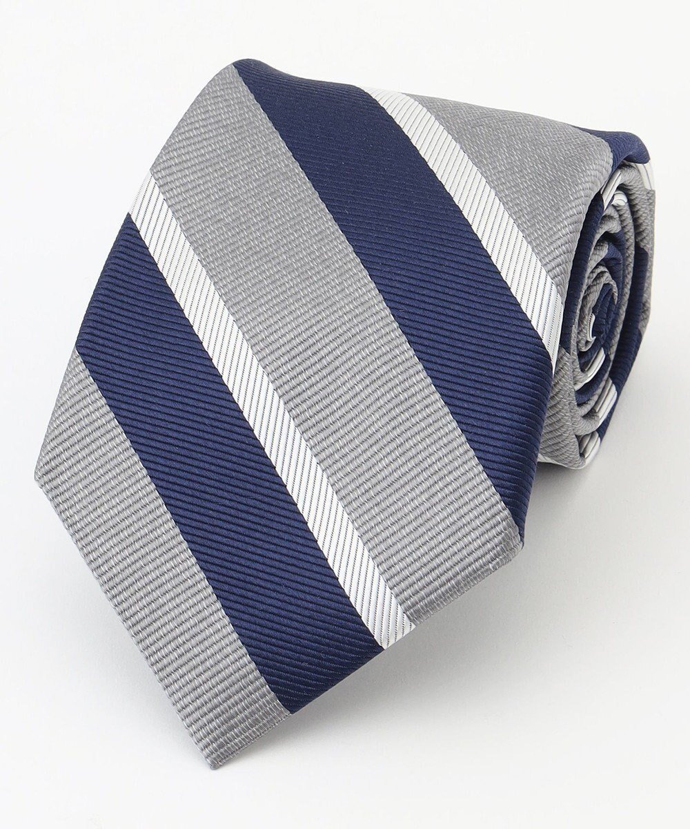 【ジェイ プレス/J.PRESS / MEN】の【STRUCTURE MIX COLLECTION】レジメンタル ネクタイ インテリア・キッズ・メンズ・レディースファッション・服の通販 founy(ファニー) 　ファッション　Fashion　メンズファッション　Fashion for Men　ジャケット　Jacket, Outerwear　ストライプ　Stripe, Striped Pattern　スーツ　Suit, Formalwear　ライトグレー系2|ID: prp329100004840739 ipo3291000000036199654