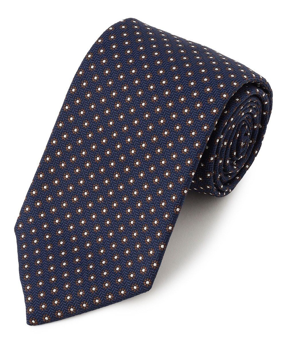 【ジェイ プレス/J.PRESS / MEN】の【GEOMETRIC JACQUARD COLLECTION】ジオメトリックジャガード ネクタイ インテリア・キッズ・メンズ・レディースファッション・服の通販 founy(ファニー) 　ファッション　Fashion　メンズファッション　Fashion for Men　コレクション　Collection, Seasonal Line　スーツ　Suit, Formalwear　ネイビー系8|ID: prp329100004840741 ipo3291000000036029858