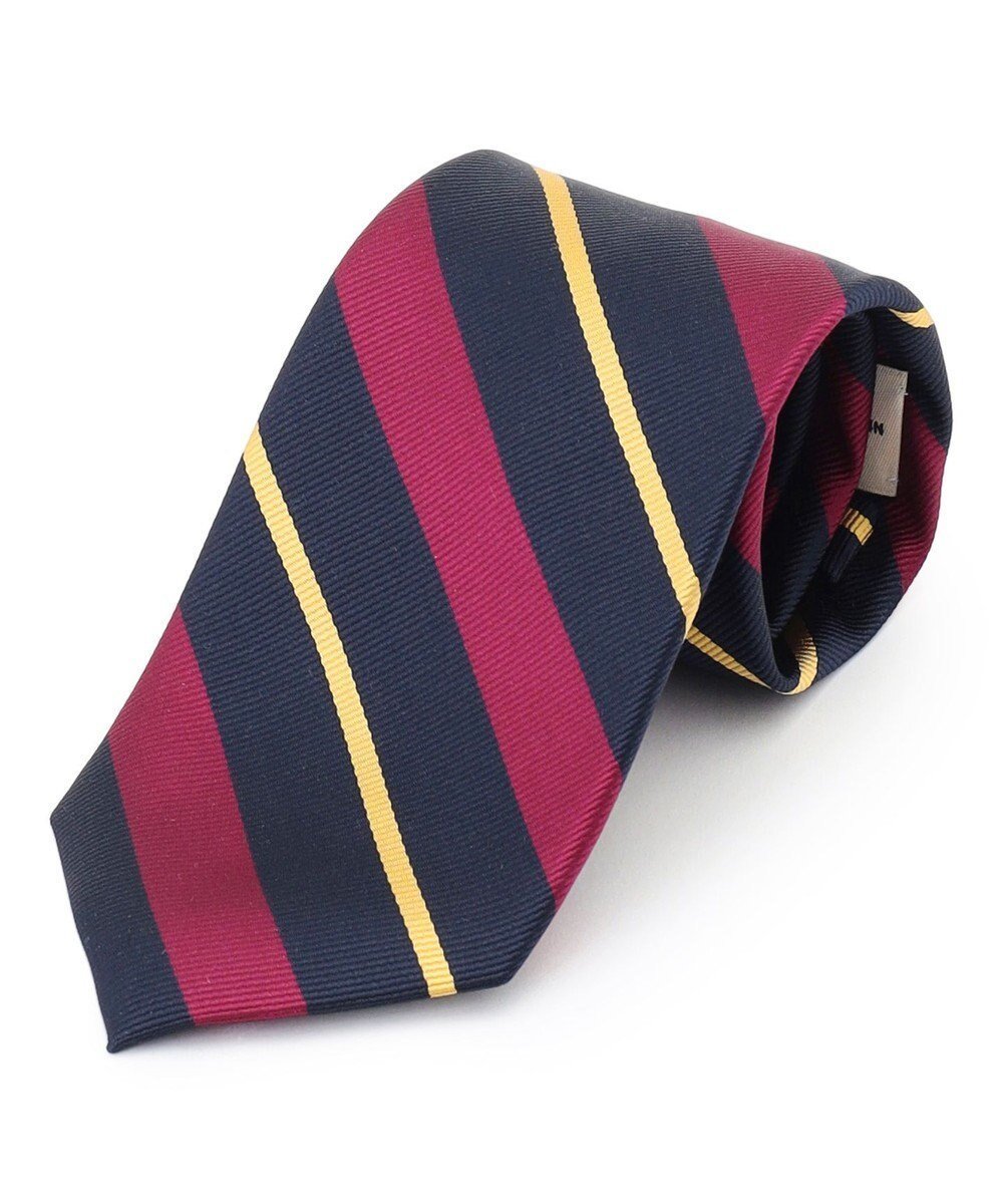 【ジェイ プレス/J.PRESS / MEN】の【定番】オーセンティックレジメンタル ネクタイ インテリア・キッズ・メンズ・レディースファッション・服の通販 founy(ファニー) 　ファッション　Fashion　メンズファッション　Fashion for Men　ストライプ　Stripe, Striped Pattern　スーツ　Suit, Formalwear　定番　Standard, Basic Item　帽子　Hat, Headwear　リボン　Ribbon, Bow　パープル系2|ID: prp329100004840748 ipo3291000000035842152