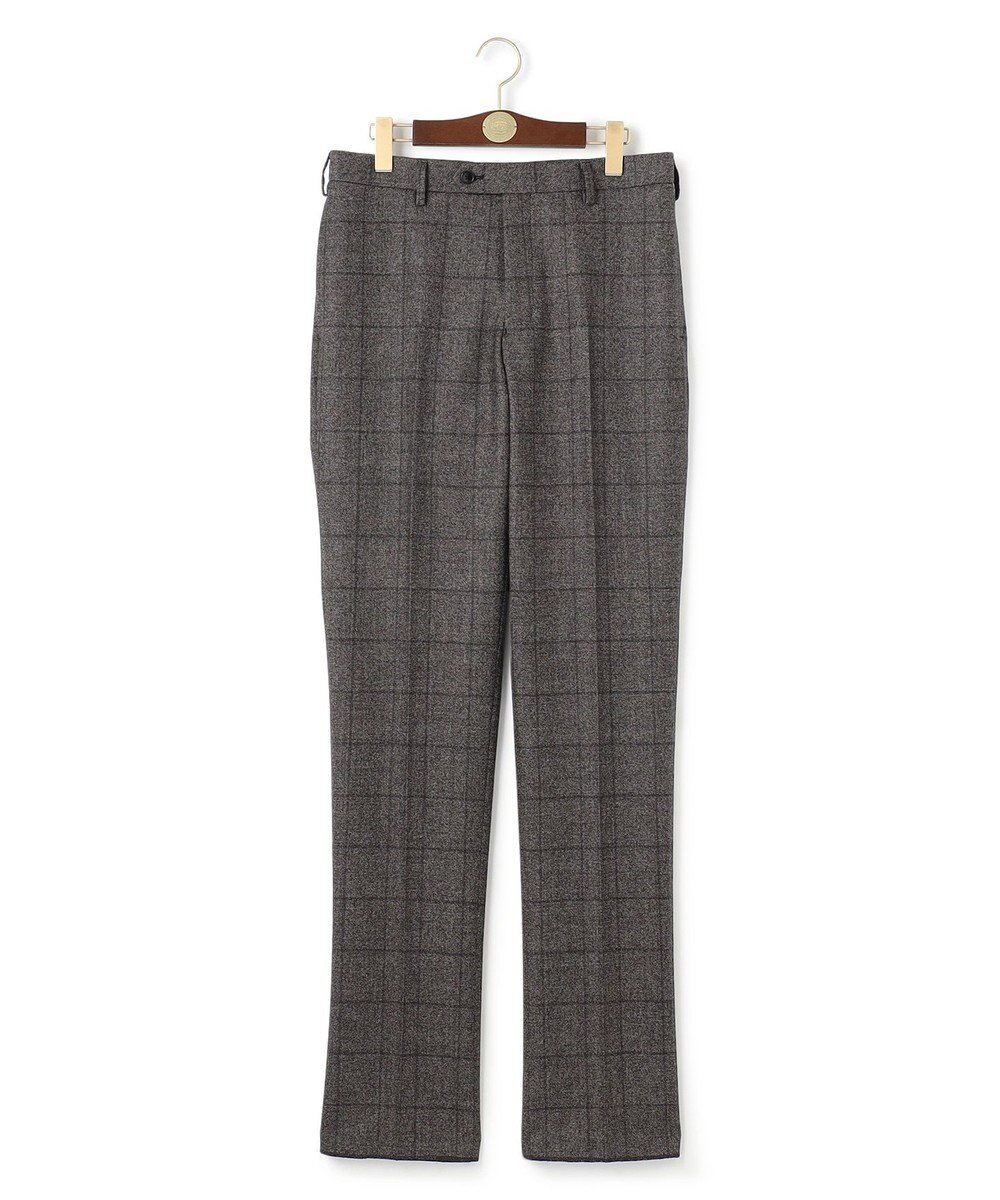 【ジェイ プレス/J.PRESS / MEN】の【WEB・一部店舗限定】ソフトタッチツイスト ウィンドーペーン スラックス インテリア・キッズ・メンズ・レディースファッション・服の通販 founy(ファニー) 　ファッション　Fashion　メンズファッション　Fashion for Men　ボトムス　Bottoms　ストレッチ　Stretch, Stretchy Fabric　スラックス　Slacks, Dress Pants　ビジネス 仕事 通勤　Business / Work / Commuting　エレガント 上品　Elegant　夏　Summer　春　Spring　S/S・春夏　SS, Spring/Summer, Warm Season　ダークブラウン系4|ID: prp329100004840757 ipo3291000000035277033
