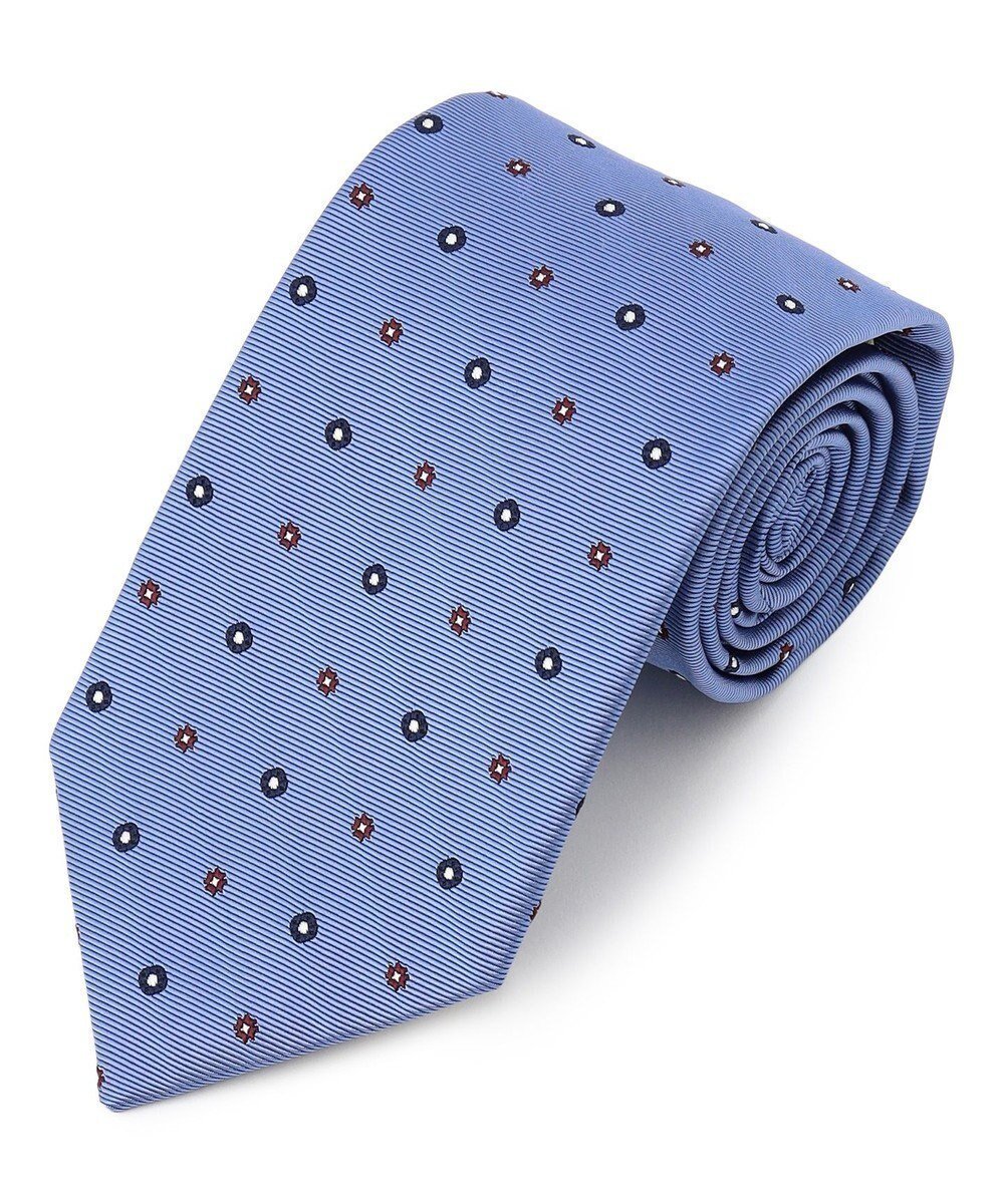 【ジェイ プレス/J.PRESS / MEN】の【VINTAGE JACQUARD COLLECTION】小紋柄 ネクタイ インテリア・キッズ・メンズ・レディースファッション・服の通販 founy(ファニー) ファッション Fashion メンズファッション Fashion for Men スーツ Suit, Formalwear エレガント 上品 Elegant 日本製 Made In Japan サックスブルー系7|ID: prp329100004840762 ipo3291000000035277138
