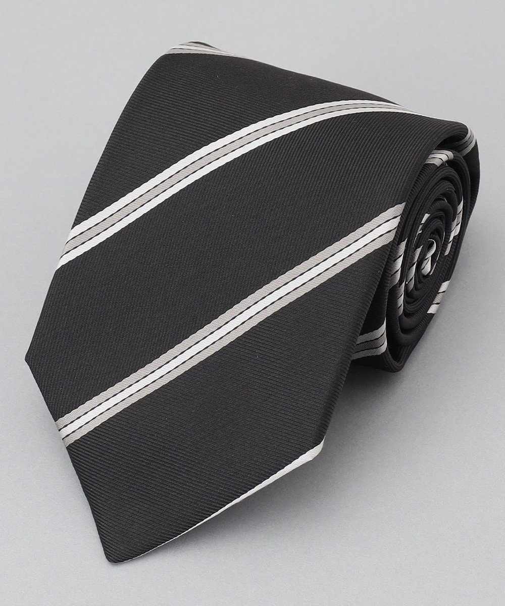 【五大陸/gotairiku / MEN】のGOTAIRIKU別注【日本製】シルク ネクタイ_ストライプ インテリア・キッズ・メンズ・レディースファッション・服の通販 founy(ファニー) 　ファッション　Fashion　メンズファッション　Fashion for Men　シルク　Silk, 100% Silk　シンプル　Simple, Minimal　ストライプ　Stripe, Striped Pattern　スーツ　Suit, Formalwear　別注　Limited Edition, Custom Order　モダン　Modern, Contemporary　日本製　Made In Japan　ダークブラウン系1|ID: prp329100004840766 ipo3291000000035788564