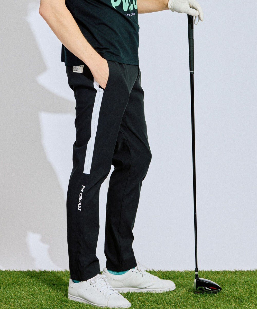 【ピーダブリュサーキュラス/PW CIRCULUS / MEN】の【撥水加工/ ストレッチ】【MEN】ベンチレーション テーパードパンツ ゴルフ インテリア・キッズ・メンズ・レディースファッション・服の通販 founy(ファニー) 　ファッション　Fashion　メンズファッション　Fashion for Men　ボトムス　Bottoms　ゴルフ　Golf　シンプル　Simple, Minimal　ストレッチ　Stretch, Stretchy Fabric　スペシャル　Special, Limited Edition　テーパード　Tapered, Tapered Pants　ベーシック　Basic, Essential　夏　Summer　春　Spring　S/S・春夏　SS, Spring/Summer, Warm Season　ブラック系|ID: prp329100004840770 ipo3291000000036223438