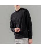 【ジョゼフ オム/JOSEPH HOMME / MEN】の新柄【洗える】シルクバルキー クルーネックニット ブラック系|ID: prp329100004840779 ipo3291000000035842509