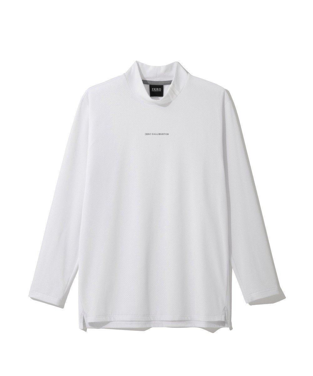 【ゼロハリバートン/ZERO HALLIBURTON / MEN】の【吸水速乾・保温】 Octa モックネックトップス ZHG-M5A8b 85124 インテリア・キッズ・メンズ・レディースファッション・服の通販 founy(ファニー) 　ファッション　Fashion　メンズファッション　Fashion for Men　トップス・カットソー　Cut & Sew Tops　メンズシャツ　Shirts　カットソー　Cut and Sewn Top　コンパクト　Compact, Small Size　シンプル　Simple, Minimal　プリント　Print, Printed Pattern　ラグジュアリー　Luxury, Elegant　エレガント 上品　Elegant　吸水　Absorbent, Quick-Dry　A/W・秋冬　Autumn/Winter　軽量　Lightweight, Ultra Light　長袖　Long Sleeve, Full Sleeve　ホワイト|ID: prp329100004840783 ipo3291000000035449984