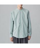 【アンフィーロ/UNFILO / MEN】のコンフォート バンドカラーシャツ 24年秋冬商品 グレイッシュ グリーン|ID: prp329100004840795 ipo3291000000035767449
