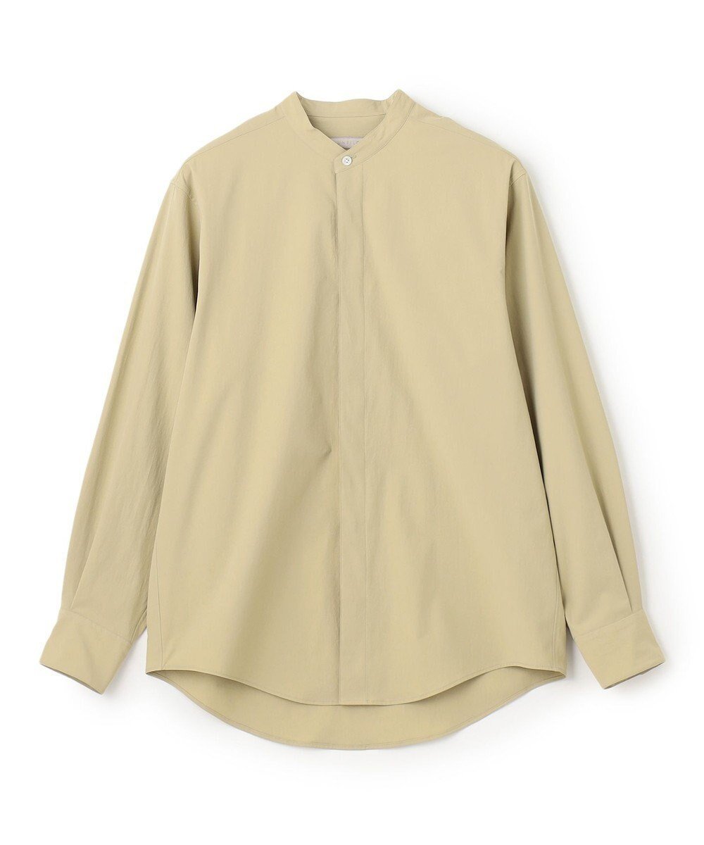 【アンフィーロ/UNFILO / MEN】のコンフォート バンドカラーシャツ 24年秋冬商品 インテリア・キッズ・メンズ・レディースファッション・服の通販 founy(ファニー) 　ファッション　Fashion　メンズファッション　Fashion for Men　トップス・カットソー　Cut & Sew Tops　メンズシャツ　Shirts　クラシック　Classic, Timeless Style　吸水　Absorbent, Quick-Dry　軽量　Lightweight, Ultra Light　ストレッチ　Stretch, Stretchy Fabric　スラックス　Slacks, Dress Pants　トレンド　Trend, Trending Now　A/W・秋冬　Autumn/Winter　ダスティーグリーン|ID: prp329100004840795 ipo3291000000035767467