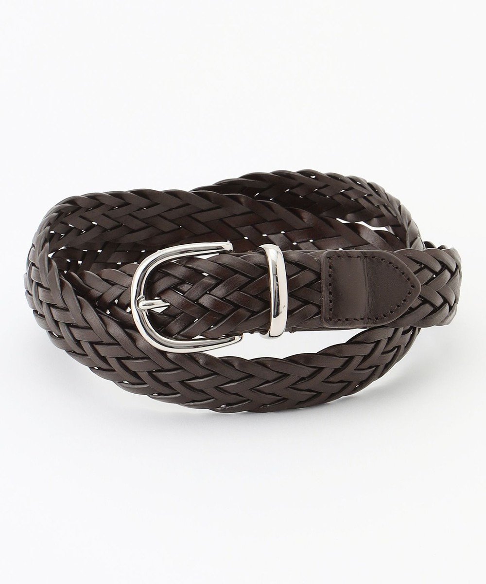 【ジェイ プレス/J.PRESS / MEN】のレザーメッシュベルト インテリア・キッズ・メンズ・レディースファッション・服の通販 founy(ファニー) 　ファッション　Fashion　メンズファッション　Fashion for Men　メッシュ　Mesh, Net Fabric　ダークブラウン系|ID: prp329100004840802 ipo3291000000035842563