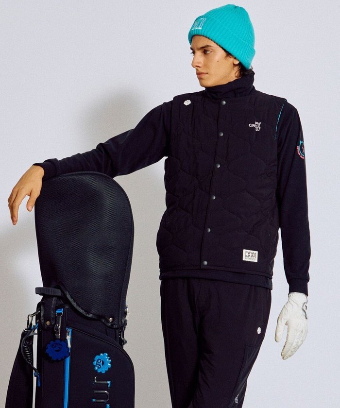 【ピーダブリュサーキュラス/PW CIRCULUS / MEN】の【撥水加工 / ストレッチ】【MEN】キルティング中綿インナーベスト ゴルフ インテリア・キッズ・メンズ・レディースファッション・服の通販 founy(ファニー) https://founy.com/ ファッション Fashion メンズファッション Fashion for Men アウター Men's Coats Outerwear インナー Innerwear カットソー Cut and Sewn Top キルティング Quilted, Quilting シンプル Simple, Minimal ジャケット Jacket, Outerwear ストレッチ Stretch, Stretchy Fabric スマート Smart, Elegant センター Center, Center Line タフタ Taffeta, Structured Fabric 人気 Popular, Best Seller ベスト Vest, Waistcoat 防寒 Cold Protection, Winter-Ready 冬 Winter / This Winter A/W・秋冬 Autumn/Winter ゴルフ Golf 2025年 2025 2025-2026秋冬・A/W Autumn/Winter 2025–26 AW25–26 |ID: prp329100004840806 ipo3291000000036062196