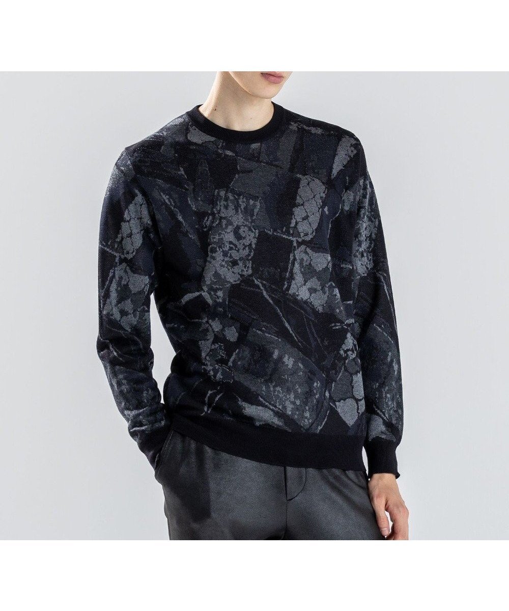 【ジョゼフ オム/JOSEPH HOMME / MEN】の【新柄】モロッカンジャガード クルーネックニット 人気、トレンドファッション・服の通販 founy(ファニー) 　ファッション　Fashion　メンズファッション　Fashion for Men　トップス・カットソー　Cut & Sew Tops　ニット・セーター / 定番トップス　Knit Tops & Sweaters　カットソー　Cut and Sewn Top　シンプル　Simple, Minimal　ジャケット　Jacket, Outerwear　セーター　Sweater, Knitwear　ベーシック　Basic, Essential　A/W・秋冬　Autumn/Winter　 other-1|ID: prp329100004840809 ipo3291000000035277703