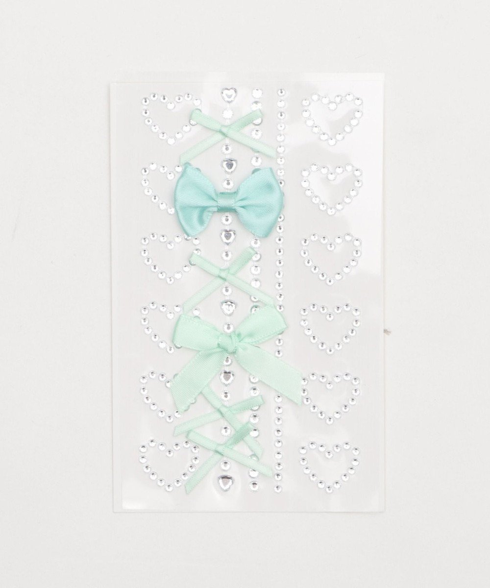 【ウィゴー/WEGO】のフェイスデコステッカー インテリア・キッズ・メンズ・レディースファッション・服の通販 founy(ファニー) 　ファッション　Fashion　レディースファッション　Fashion for Women　スポーツウェア　Functional & Stylish Sportswear　おすすめ　Recommended / Our Picks　ストーン　Stone, Gem-Like　スポーツ　Sports, Activewear　スマホ　Smartphone, Mobile Device　リボン　Ribbon, Bow　グリーン|ID: prp329100004840846 ipo3291000000035592419