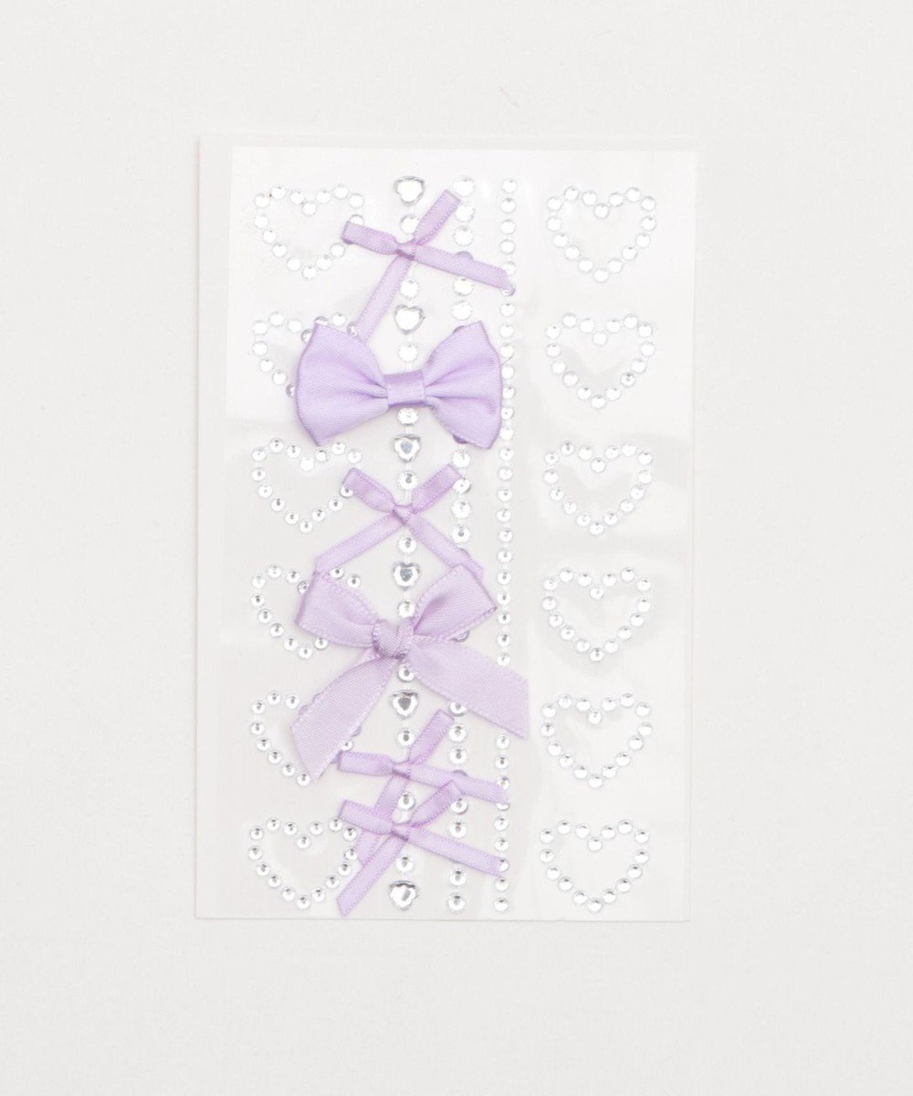 【ウィゴー/WEGO】のフェイスデコステッカー インテリア・キッズ・メンズ・レディースファッション・服の通販 founy(ファニー) 　ファッション　Fashion　レディースファッション　Fashion for Women　スポーツウェア　Functional & Stylish Sportswear　おすすめ　Recommended / Our Picks　ストーン　Stone, Gem-Like　スポーツ　Sports, Activewear　スマホ　Smartphone, Mobile Device　リボン　Ribbon, Bow　パープル|ID: prp329100004840846 ipo3291000000035592430