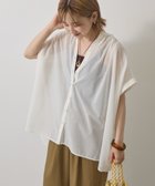 【アメリカンホリック/AMERICAN HOLIC】のイージーケア 接触冷感フレンチスリーブギャザーシャツ Ivory|ID: prp329100004840886 ipo3291000000035622197