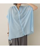 【アメリカンホリック/AMERICAN HOLIC】のイージーケア 接触冷感フレンチスリーブギャザーシャツ Sax|ID: prp329100004840886 ipo3291000000035622203