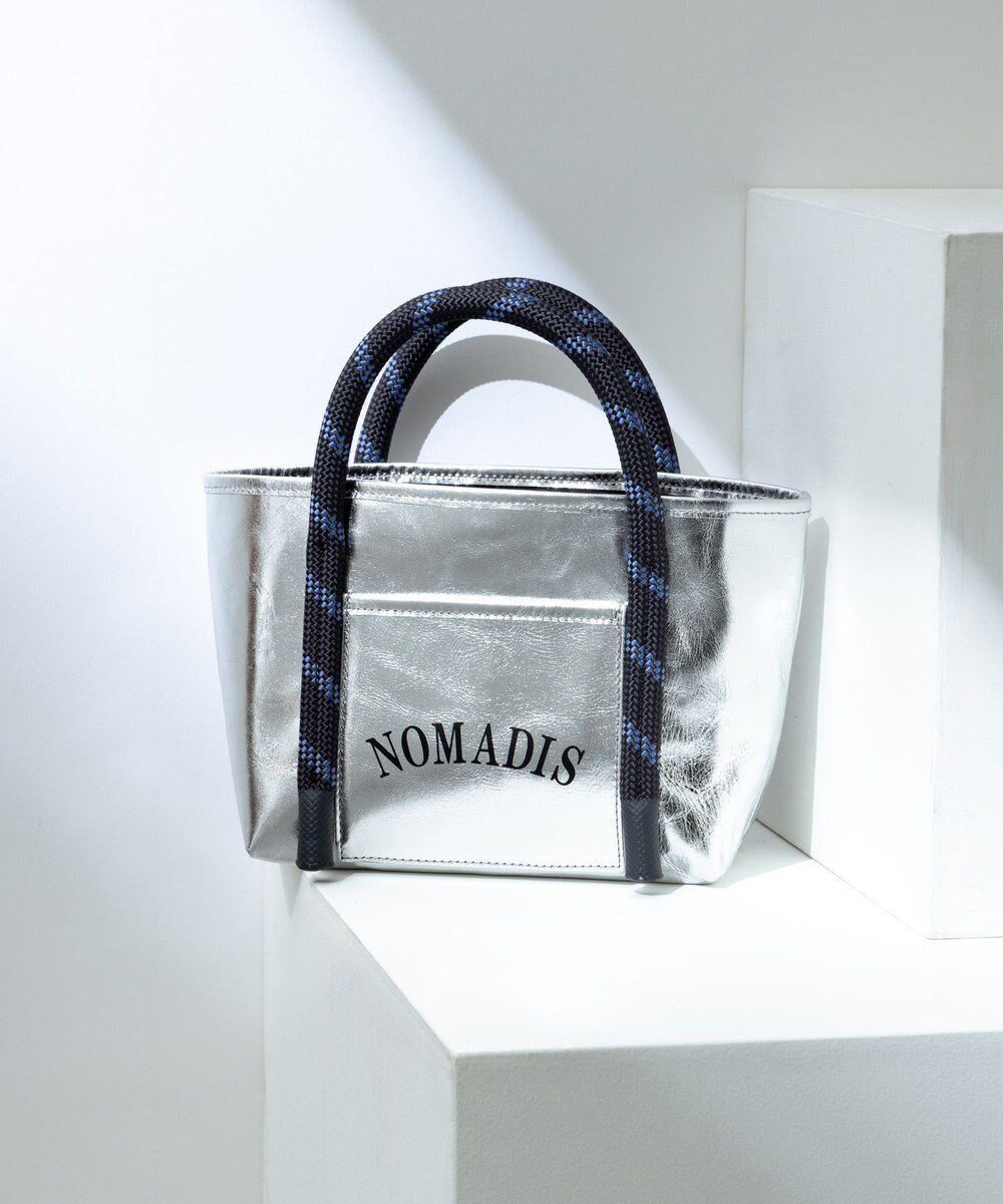 【23区/NIJYUSANKU】のNOMADIS JOY レザー ミニ トートバッグ(シルバー) 人気、トレンドファッション・服の通販 founy(ファニー) 　ファッション　Fashion　レディースファッション　Fashion for Women　バッグ　Bags　キャンバス　Canvas, Canvas Fabric　シルバー　Silver, Metallic Silver　シンプル　Simple, Minimal　財布　Wallet, Purse　タンブラー　Tumbler, Travel Mug　フロント　Front, Front Design　ポケット　Pocket, Pocket Detail　ラバー　Rubber, Rubber Sole　2025年　2025　2025-2026秋冬・A/W　Autumn/Winter 2025–26 AW25–26　 other-1|ID: prp329100004840899 ipo3291000000036243192