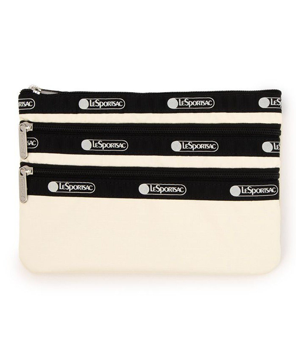 【レスポートサック/LeSportsac】の3ZIP COSMETIC/スペクテイターサンドバー/ブラック インテリア・キッズ・メンズ・レディースファッション・服の通販 founy(ファニー) 　ファッション　Fashion　レディースファッション　Fashion for Women　ミニ財布・二つ折り財布　Wallets & Card Cases　ポーチ&ミニバッグ　Pouches & Mini Bags　アウトドア　Outdoor Clothing　シンプル　Simple, Minimal　スポーツ　Sports, Activewear　スリム　Slim, Slim Fit　財布　Wallet, Purse　トラベル　Travel, Travel Gear　人気　Popular, Best Seller　フラット　Flat, Flat Shoes　プリント　Print, Printed Pattern　ポケット　Pocket, Pocket Detail　ポーチ　Pouch, Small Case　旅行　Travel　スペクテイターサンドバー/ブラック|ID: prp329100004840927 ipo3291000000036116750