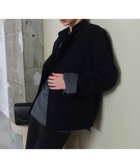 【ベイジ,/BEIGE,】の【Oggi掲載】LEMOORE / ウールリバースタンドカラーショートコート Black|ID: prp329100004840933 ipo3291000000035857893