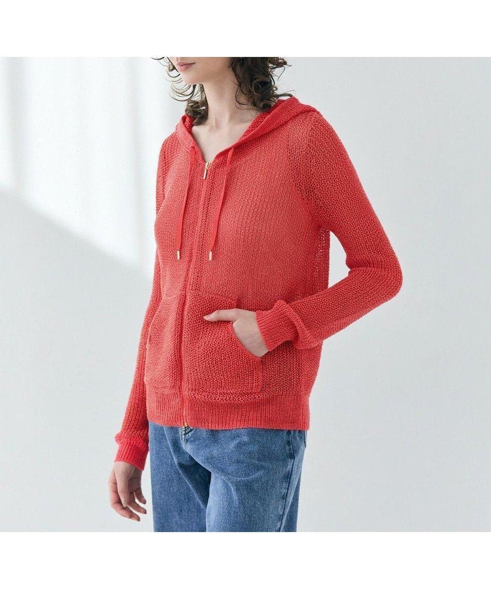 【ベイジ,/BEIGE,】のOPTICAL / ペーパーヤーンフーディージップニット インテリア・キッズ・メンズ・レディースファッション・服の通販 founy(ファニー) 　ファッション　Fashion　レディースファッション　Fashion for Women　トップス・カットソー　Cut & Sew Tops　ニット　Knit Tops & Sweaters　レディースパーカー・カジュアルフーディー　Casual Hoodies & Sweatshirts　インナー　Innerwear　春　Spring　キャミソール　Camisole, Spaghetti Strap Top　軽量　Lightweight, Ultra Light　ジップ　Zip, Zipper　タンク　Tank Top, Sleeveless Top　人気　Popular, Best Seller　パーカー　Hoodie, Parka　S/S・春夏　SS, Spring/Summer, Warm Season　夏　Summer　旅行　Travel　エレガント 上品　Elegant　ビジネス 仕事 通勤　Business / Work / Commuting　Poppy Red|ID: prp329100004840937 ipo3291000000036298763