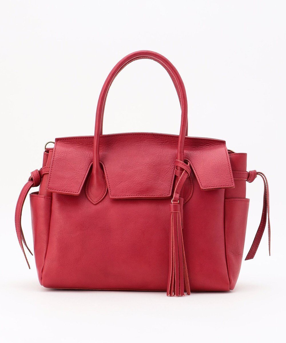 【アンビリオン/UNBILLION】の【テレビ ドラマ着用アイテム】perche 姫路オイルレザーフラップ付きトートバッグS インテリア・キッズ・メンズ・レディースファッション・服の通販 founy(ファニー) 　ファッション　Fashion　レディースファッション　Fashion for Women　バッグ　Bags　オイル　Body Oil　ショルダー　Shoulder, Shoulder Strap　タッセル　Tassel, Fringe　リボン　Ribbon, Bow　日本製　Made In Japan　レッド|ID: prp329100004840943 ipo3291000000036150746