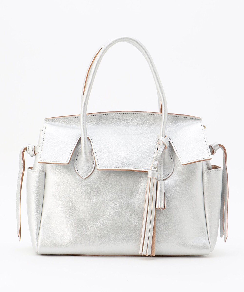 【アンビリオン/UNBILLION】の【テレビ ドラマ着用アイテム】perche 姫路オイルレザーフラップ付きトートバッグS インテリア・キッズ・メンズ・レディースファッション・服の通販 founy(ファニー) 　ファッション　Fashion　レディースファッション　Fashion for Women　バッグ　Bags　オイル　Body Oil　ショルダー　Shoulder, Shoulder Strap　タッセル　Tassel, Fringe　リボン　Ribbon, Bow　日本製　Made In Japan　シルバー|ID: prp329100004840943 ipo3291000000036150749