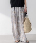 【23区/NIJYUSANKU】の【洗える】Rattiドローイングペイズリープリント ワイド パンツ ベージュプリント|ID: prp329100004840952 ipo3291000000035725628