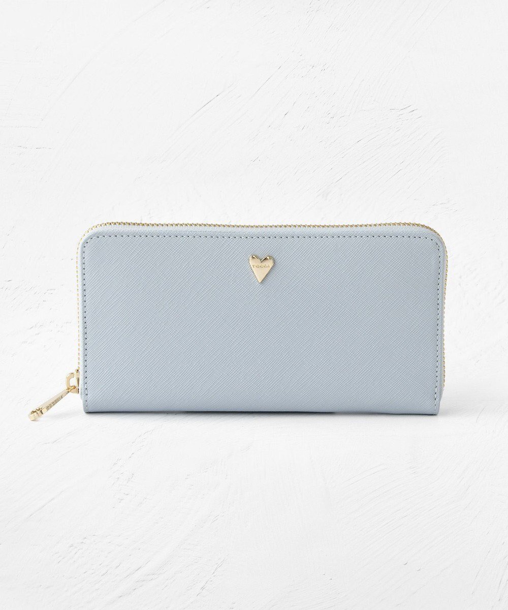 【トッカ/TOCCA】のPIECE OF LOVE LONG WALLET 長財布 インテリア・キッズ・メンズ・レディースファッション・服の通販 founy(ファニー) 　ファッション　Fashion　レディースファッション　Fashion for Women　ミニ財布・二つ折り財布　Wallets & Card Cases　アシンメトリー　Asymmetrical Style　シンプル　Simple, Minimal　財布　Wallet, Purse　フォルム　Silhouette, Form　ポケット　Pocket, Pocket Detail　メタル　Metal, Metal Parts　モダン　Modern, Contemporary　モチーフ　Motif, Design Theme　リュクス　Luxury, Elegant, High-End, Chic　A/W・秋冬　Autumn/Winter　冬　Winter / This Winter　おすすめ　Recommended / Our Picks　ブルー系|ID: prp329100004840964 ipo3291000000035280023
