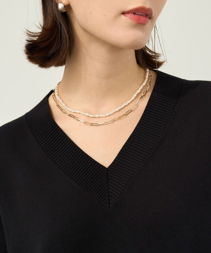 【アンフィーロ 自由区/UNFILO】のパール×チェーン アレンジネックレス インテリア・キッズ・メンズ・レディースファッション・服の通販 founy(ファニー) https://founy.com/ ファッション Fashion レディースファッション Fashion for Women ジュエリー Jewelry ネックレス Necklaces & Pendants アクセサリー Fashion Accessories コンビ Combo, Combination Style チェーン Chain, Chain Strap ネックレス Necklace, Pendant Necklace パール Pearl, Pearl Accent ロング Long, Long-Length |ID: prp329100004840975 ipo3291000000035574120