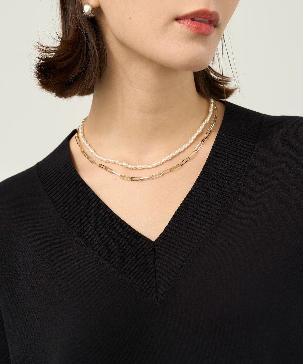 【アンフィーロ 自由区/UNFILO】のパール×チェーン アレンジネックレス 人気、トレンドファッション・服の通販 founy(ファニー) 　ファッション　Fashion　レディースファッション　Fashion for Women　ジュエリー　Jewelry　ネックレス　Necklaces & Pendants　アクセサリー　Fashion Accessories　コンビ　Combo, Combination Style　チェーン　Chain, Chain Strap　ネックレス　Necklace, Pendant Necklace　パール　Pearl, Pearl Accent　ロング　Long, Long-Length　 other-1|ID: prp329100004840975 ipo3291000000035574120