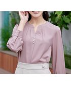 【ティアクラッセ/Tiaclasse】の【洗える】スキッパー衿ボタンブラウス ピンク|ID: prp329100004840982 ipo3291000000035708222