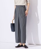 【ジェイ プレス/J.PRESS】の【洗える】ストレッチタイプライター ラップディテール ワイド パンツ ブルーグレー系|ID: prp329100004841079 ipo3291000000035670037