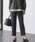 【ジェイ プレス/J.PRESS】の【洗える】PLAIN WEAVE トロ テーパード パンツ ブラック系|ID: prp329100004841081 ipo3291000000035636529