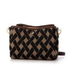 【アンビリオン/UNBILLION】のカシュカシュ cachecache / 柄アソートジャガード三つ口ショルダーバッグ ブラウンミックス|ID: prp329100004841111 ipo3291000000035990559