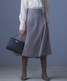 【組曲/KUMIKYOKU】のシャイニーオーガン フレアスカート ココアブラウン系|ID: prp329100004841121 ipo3291000000035600064