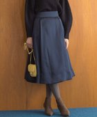 【組曲/KUMIKYOKU】のシャイニーオーガン フレアスカート ネイビー系|ID: prp329100004841121 ipo3291000000035600068