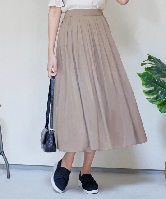【ティアクラッセ/Tiaclasse】の【軽撥水・汚れ防止】ランダムタックロングスカート インテリア・キッズ・メンズ・レディースファッション・服の通販 founy(ファニー) https://founy.com/ ファッション Fashion レディースファッション Fashion for Women スカート Skirts ロングスカート Long Skirts / Maxi & Midi Skirts 春 Spring 洗える Machine Washable カーディガン Cardigan, Knitwear シンプル Simple, Minimal タフタ Taffeta, Structured Fabric チュニック Tunic, Long Top 長袖 Long Sleeve, Full Sleeve フレア Flare, Flared ボトム Bottoms, Lower Wear ポケット Pocket, Pocket Detail マキシ Maxi, Full Length 無地 Plain, Solid Color ランダム Random, Irregular ロング Long, Long-Length 楽ちん Easy Fit, Comfortable S/S・春夏 SS, Spring/Summer, Warm Season 再入荷 Restock / Back in Stock 夏 Summer エレガント 上品 Elegant 新作・新入荷 New Arrivals / New In |ID: prp329100004841123 ipo3291000000035990208