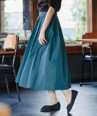 【ティアクラッセ/Tiaclasse】の【軽撥水・汚れ防止】ランダムタックロングスカート グリーン|ID: prp329100004841123 ipo3291000000035990213