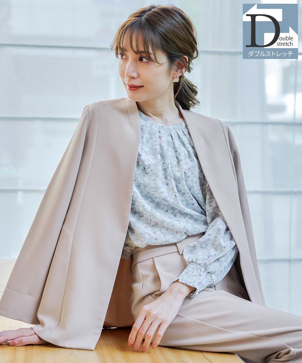 【ティアクラッセ/Tiaclasse】の【ダブルストレッチ・洗える】カラーレスロングジャケット インテリア・キッズ・メンズ・レディースファッション・服の通販 founy(ファニー) ファッション Fashion レディースファッション Fashion for Women アウター Coat / Outerwear Collection レディースジャケット・軽アウター Jackets ノーカラージャケット / シンプル上品コーデ Collarless Jackets 春 Spring 洗える Machine Washable 秋 Autumn シンプル Simple, Minimal ジャケット Jacket, Outerwear ストレッチ Stretch, Stretchy Fabric スリット Slit, Slit Detail セットアップ Set-Up, Coordinated Outfit ダブル Double, Double-Breasted チュニック Tunic, Long Top フォーマル Formal, Dressy フレア Flare, Flared ポケット Pocket, Pocket Detail ロング Long, Long-Length 冬 Winter / This Winter S/S・春夏 SS, Spring/Summer, Warm Season 再入荷 Restock / Back in Stock おすすめ Recommended / Our Picks 夏 Summer 入学式 Entrance Ceremony 卒業式 Graduation Ceremony 新作・新入荷 New Arrivals / New In ビジネス 仕事 通勤 Business / Work / Commuting グレージュ|ID: prp329100004841214 ipo3291000000035547264