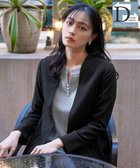 【ティアクラッセ/Tiaclasse】の【ダブルストレッチ・洗える】カラーレスロングジャケット ブラック|ID: prp329100004841214 ipo3291000000035763796