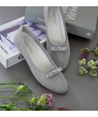 【ティアクラッセ/Tiaclasse】の【安田美沙子さん着用/小倉優子さん着用・洗える/撥水】プチリボンニットフラットパンプス シルバー|ID: prp329100004841219 ipo3291000000035626641