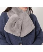 【ムーンバット/MOONBAT】の【FUDGE11月号掲載】PAUL JOE ACCESSOIRES フェイクファービッグマフラー グレー|ID: prp329100004841293 ipo3291000000035708731