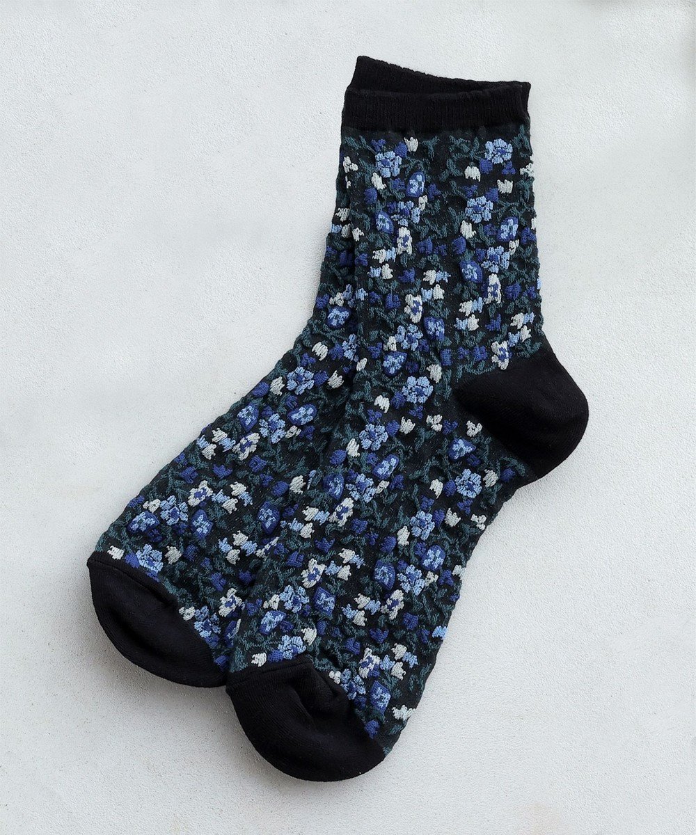 【ティアクラッセ/Tiaclasse】のジャガード花柄ソックス インテリア・キッズ・メンズ・レディースファッション・服の通販 founy(ファニー) ファッション Fashion レディースファッション Fashion for Women ソックス&靴下 Socks & Hosiery レッグウェア・ストッキング Legwear & Hosiery アクセサリー Fashion Accessories カーディガン Cardigan, Knitwear ガーリー Girly, Feminine Style ソックス Socks, Hosiery チュニック Tunic, Long Top 再入荷 Restock / Back in Stock 新作・新入荷 New Arrivals / New In ネイビー|ID: prp329100004841337 ipo3291000000035871383