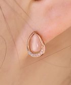 【ティアクラッセ/Tiaclasse】の【金属アレルギー対応】ティアドロップピアス ピンクゴールド|ID: prp329100004841349 ipo3291000000035604713