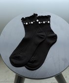 【ティアクラッセ/Tiaclasse】のリブ編みパールソックス 人気、トレンドファッション・服の通販 founy(ファニー) ファッション Fashion レディースファッション Fashion for Women ソックス&靴下 Socks & Hosiery レッグウェア・ストッキング Legwear & Hosiery アクセサリー Fashion Accessories アンクル Ankle-Length Design エレガント 上品 Elegant シューズ Shoes, Footwear スニーカー Sneakers, Trainers ソックス Socks, Hosiery ダウン Down, Puffer チュニック Tunic, Long Top パール Pearl, Pearl Accent フリル Frill, Ruffle 再入荷 Restock / Back in Stock 新作・新入荷 New Arrivals / New In thumbnail ブラック|ID: prp329100004841355 ipo3291000000035283534
