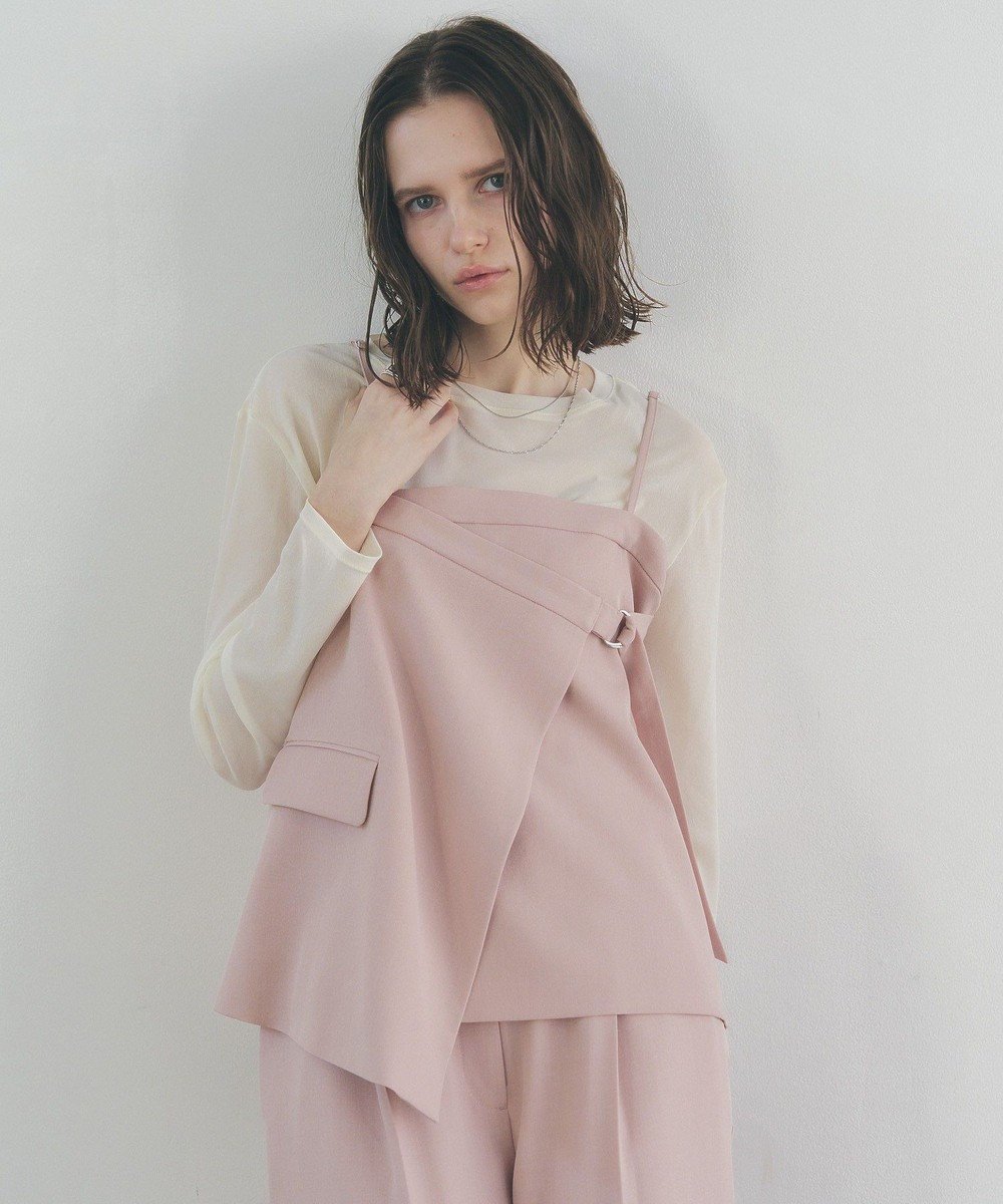 【イェッカ ヴェッカ/YECCA VECCA】の2wayキャミソールビスチェ 人気、トレンドファッション・服の通販 founy(ファニー) 　ファッション　Fashion　レディースファッション　Fashion for Women　アウター　Coat / Outerwear Collection　トップス・カットソー　Cut & Sew Tops　キャミソール&ノースリーブ　Camisoles & Sleeveless Tops　ベスト&ジレ / 重ね着スタイル　Vests & Gilets　ビスチェ　Bustiers & Corset Tops / Layered Bustier Style　おすすめ　Recommended / Our Picks　カーディガン　Cardigan, Knitwear　コンパクト　Compact, Small Size　ジャケット　Jacket, Outerwear　セットアップ　Set-Up, Coordinated Outfit　ビスチェ　Bustier, Corset Top　フェミニン　Feminine, Girly　ベスト　Vest, Waistcoat　ポケット　Pocket, Pocket Detail　ラップ　Wrap, Wrap Design　夏　Summer　春　Spring　S/S・春夏　SS, Spring/Summer, Warm Season　 other-1|ID: prp329100004841385 ipo3291000000035283770