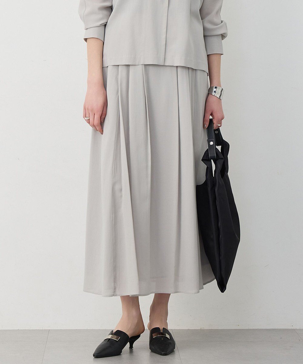 【アイシービー/iCB】の【先行予約】 ハイツイストドライメッシュ フレアスカート インテリア・キッズ・メンズ・レディースファッション・服の通販 founy(ファニー) 　ファッション　Fashion　レディースファッション　Fashion for Women　スカート　Skirts　Aライン・フレアスカート　A-Line & Flared Skirts　春　Spring　ギャザー　Gathered, Ruffled　シンプル　Simple, Minimal　ジャケット　Jacket, Outerwear　ストレート　Straight, Straight Cut　セットアップ　Set-Up, Coordinated Outfit　フレア　Flare, Flared　フロント　Front, Front Design　メッシュ　Mesh, Net Fabric　ロング　Long, Long-Length　ワイド　Wide, Wide Fit　S/S・春夏　SS, Spring/Summer, Warm Season　おすすめ　Recommended / Our Picks　夏　Summer　2026年　2026　トープ|ID: prp329100004841443 ipo3291000000035635287