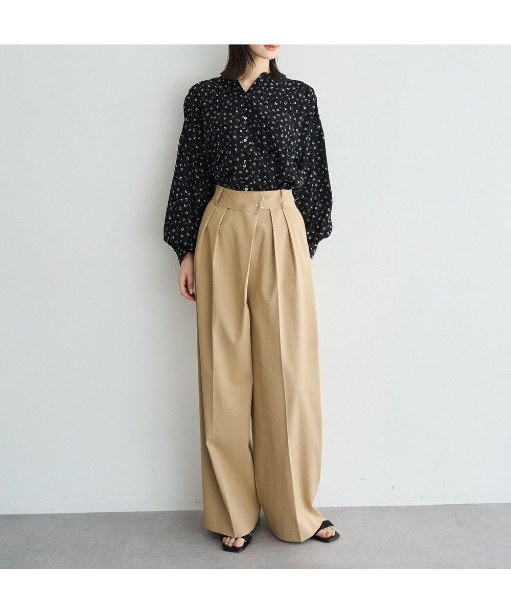 【イェッカ ヴェッカ/YECCA VECCA】のメタルホックワイドパンツ インテリア・キッズ・メンズ・レディースファッション・服の通販 founy(ファニー) ファッション Fashion レディースファッション Fashion for Women パンツ Pants & Trousers ドレープ Drape, Draping Fabric ポケット Pocket, Pocket Detail メタル Metal, Metal Parts ループ Loop, Loop Knit ワイド Wide, Wide Fit 夏 Summer 春 Spring S/S・春夏 SS, Spring/Summer, Warm Season ビジネス 仕事 通勤 Business / Work / Commuting Beige|ID: prp329100004841444 ipo3291000000035517851