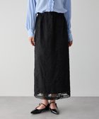 【イェッカ ヴェッカ/YECCA VECCA】のフラワー柄刺繍メッシュスカート Black|ID: prp329100004841445 ipo3291000000035284069