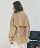 【イェッカ ヴェッカ/YECCA VECCA】のレースMIXショートトレンチコート Beige|ID: prp329100004841462 ipo3291000000035284135